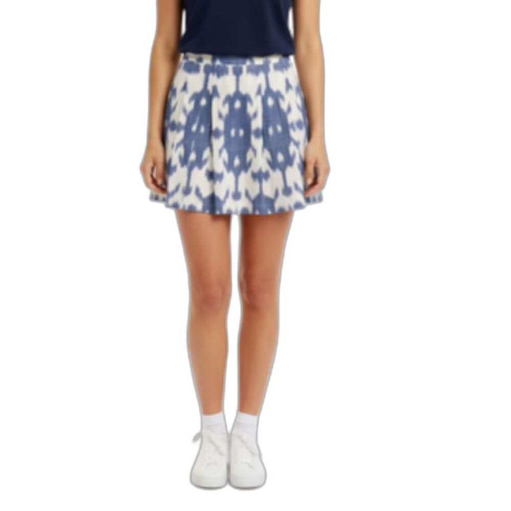 Vineyard Vines Blue and White Ikat Mini Skirt